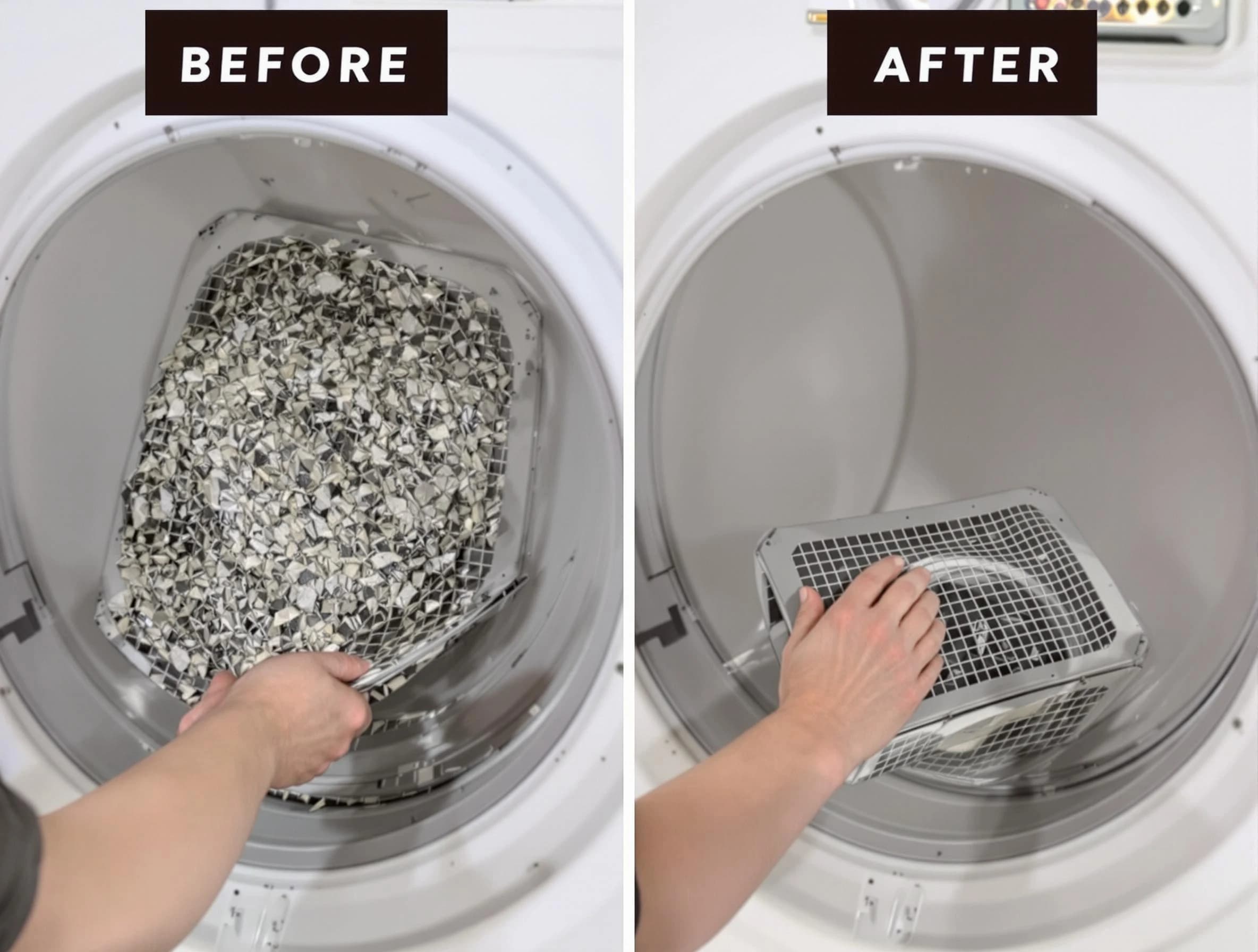 Professional lint trap cleaning by Snellville Dryer Vent Cleaning in Snellville
