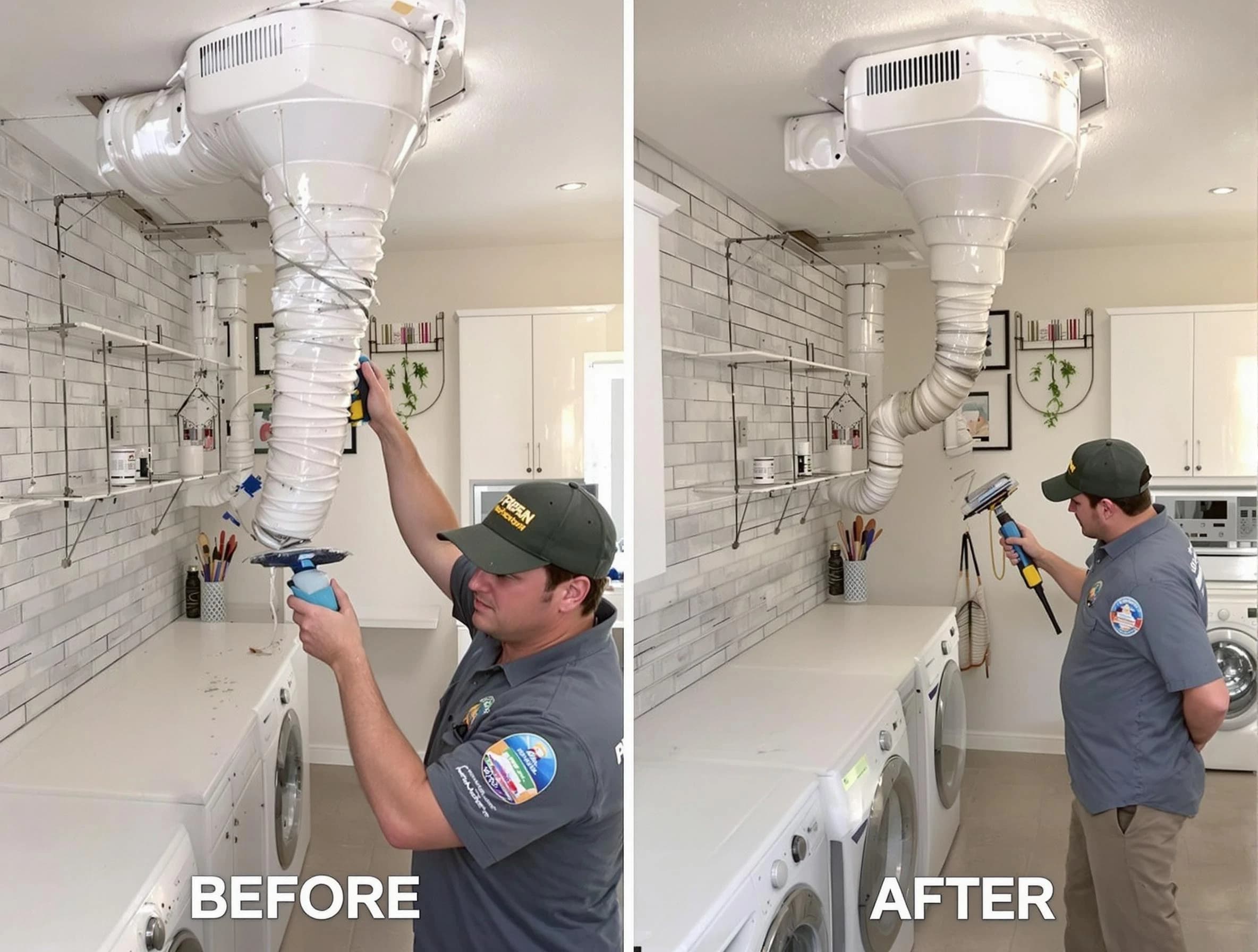 Professional dryer exhaust vent cleaning by Snellville Dryer Vent Cleaning in Snellville
