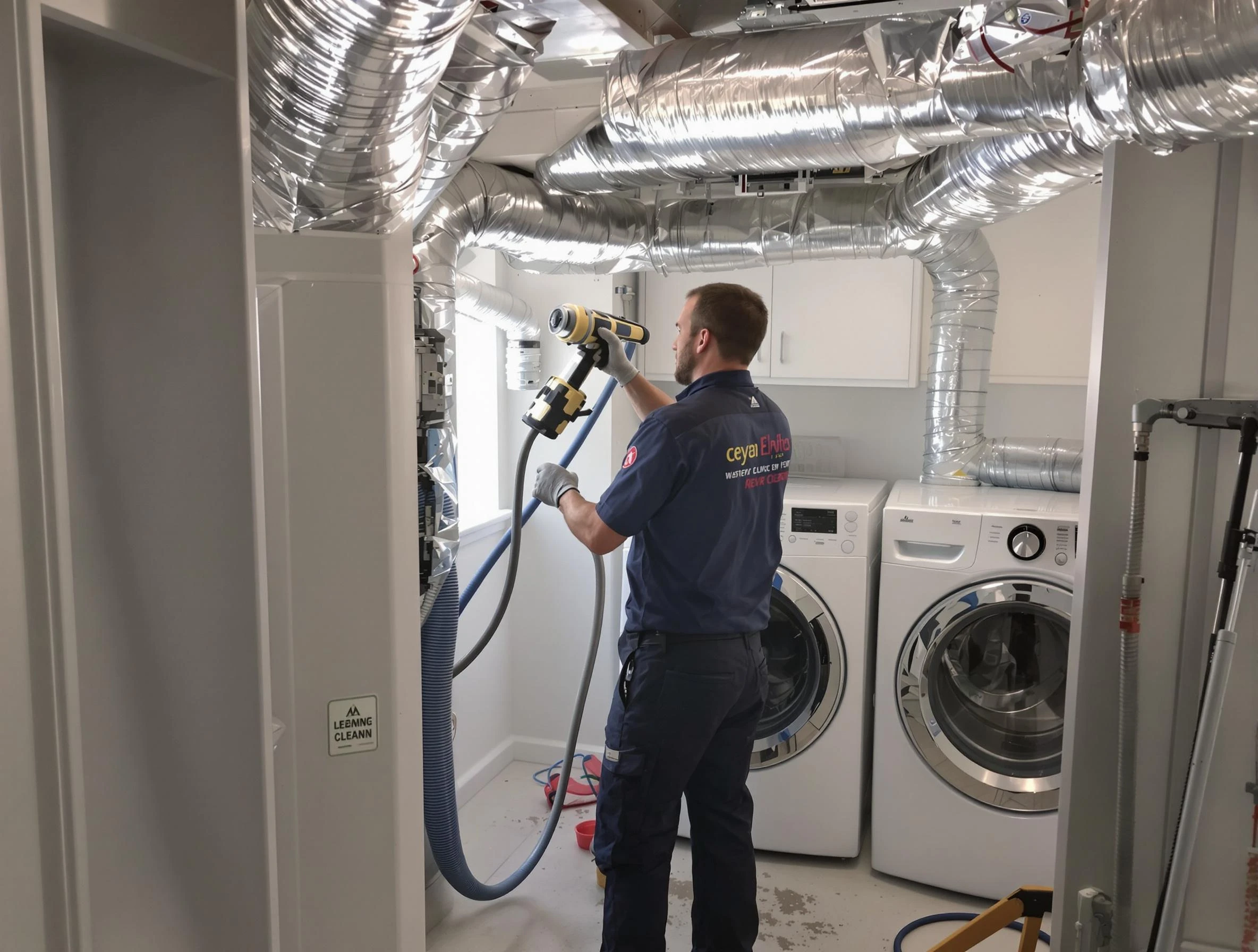 Snellville Dryer Vent Cleaning specialist using advanced equipment for thorough duct cleaning in Snellville